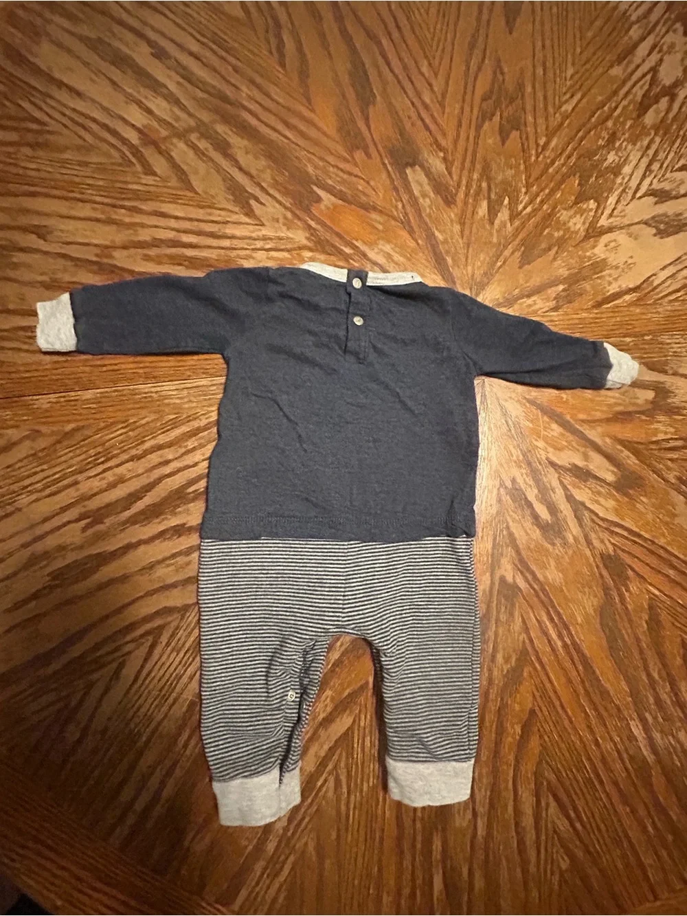 7 For All Mankind Baby Boy Long Sleeve Romper Coverall 3-6M EUC